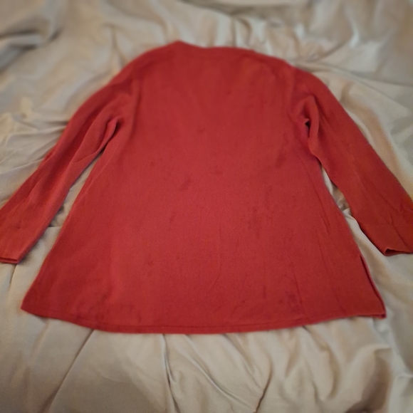 Coldwater Creek Women's Casual Red Tunic Lightweight Sweater - Picture 8 of 8